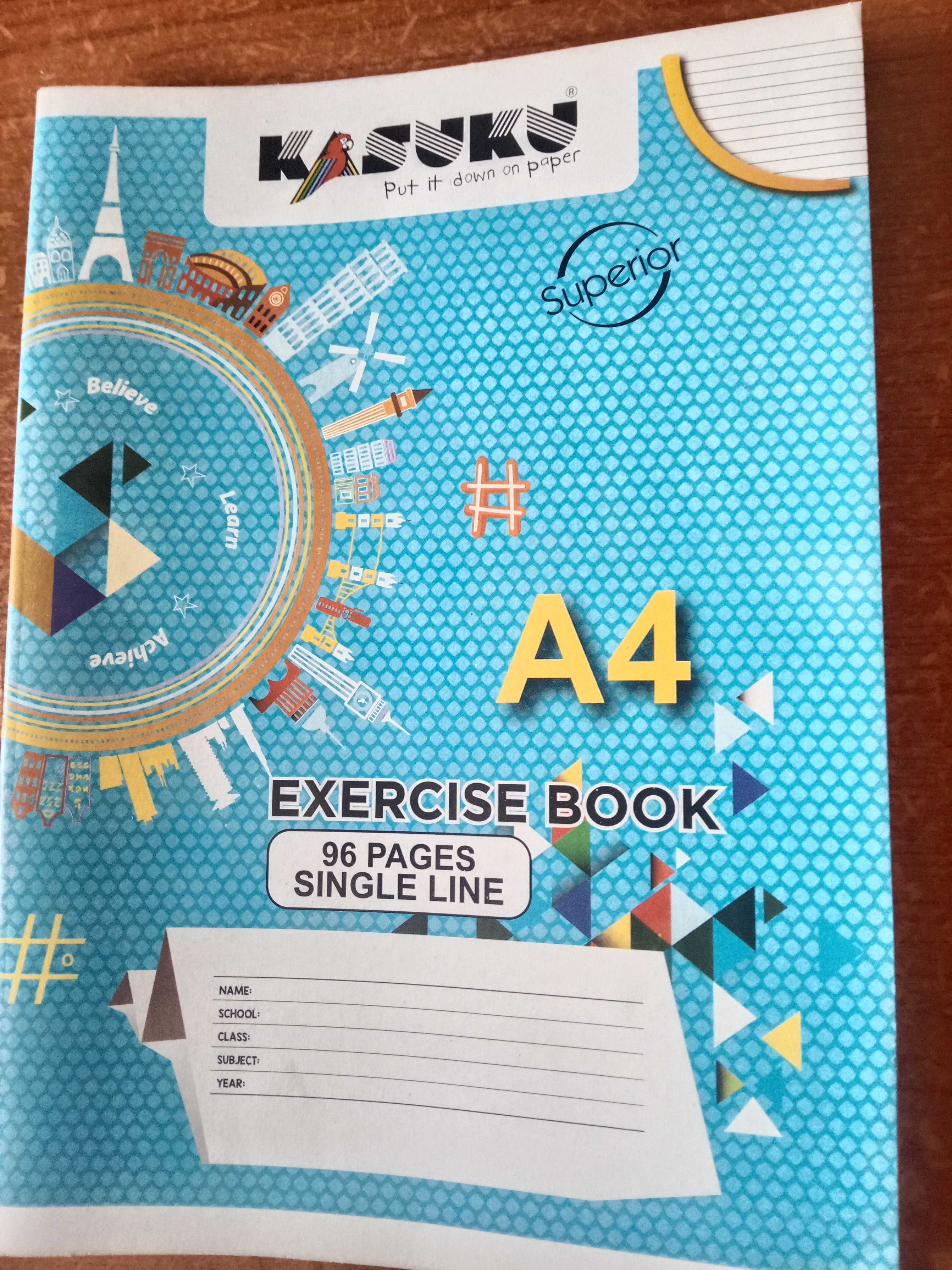A4 96pg ruled