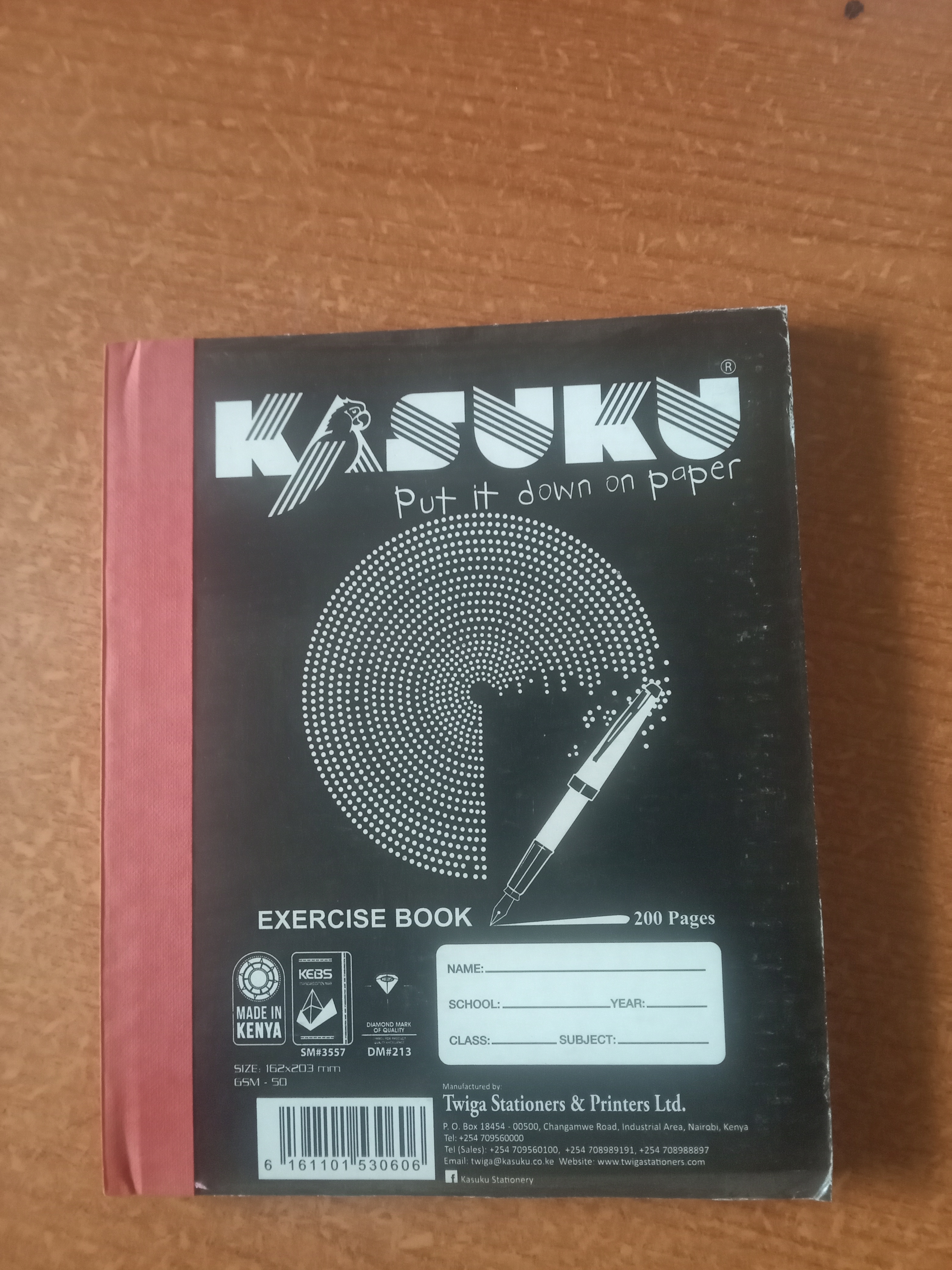 A5 counter book 