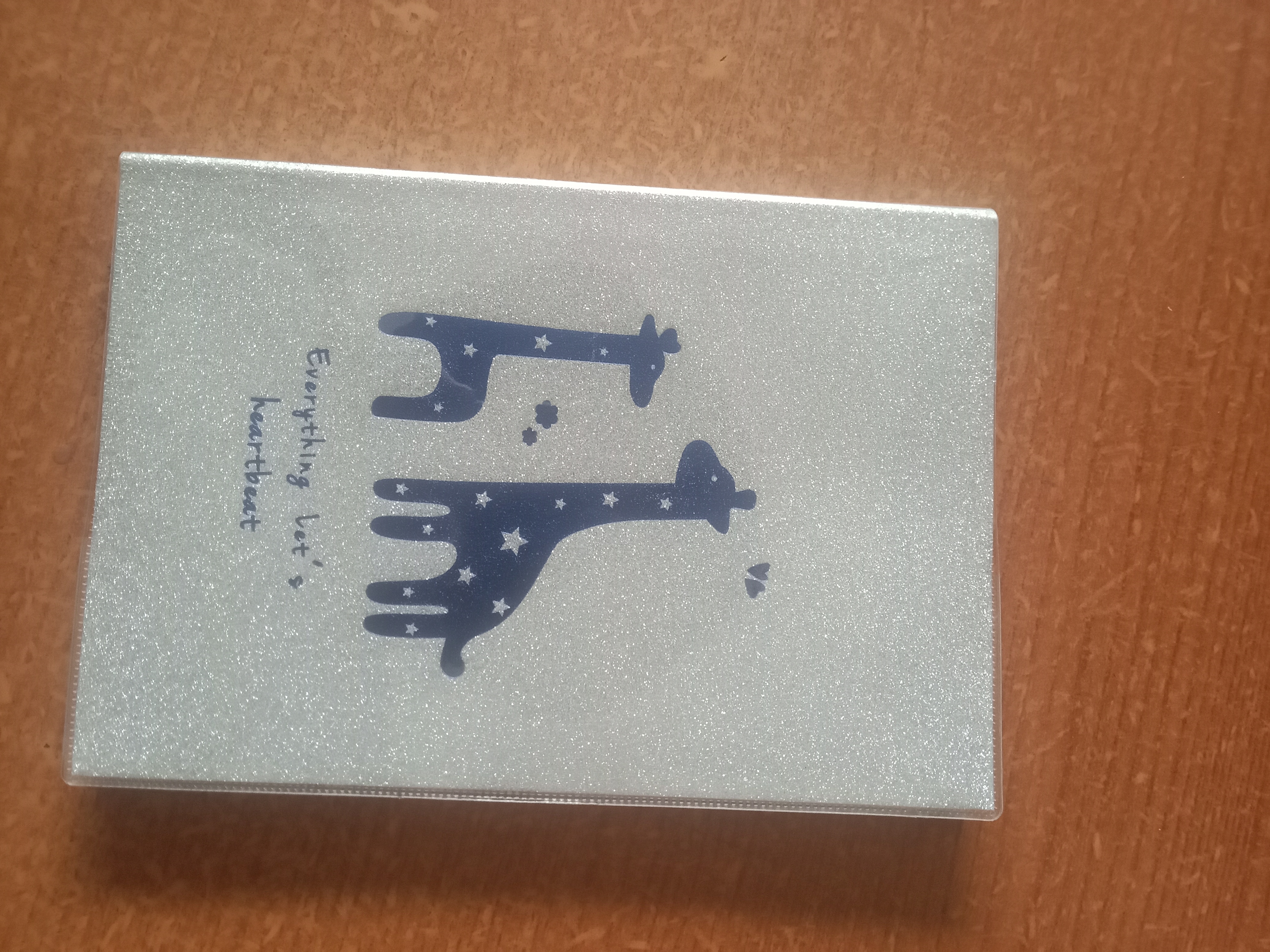 Silver note book-