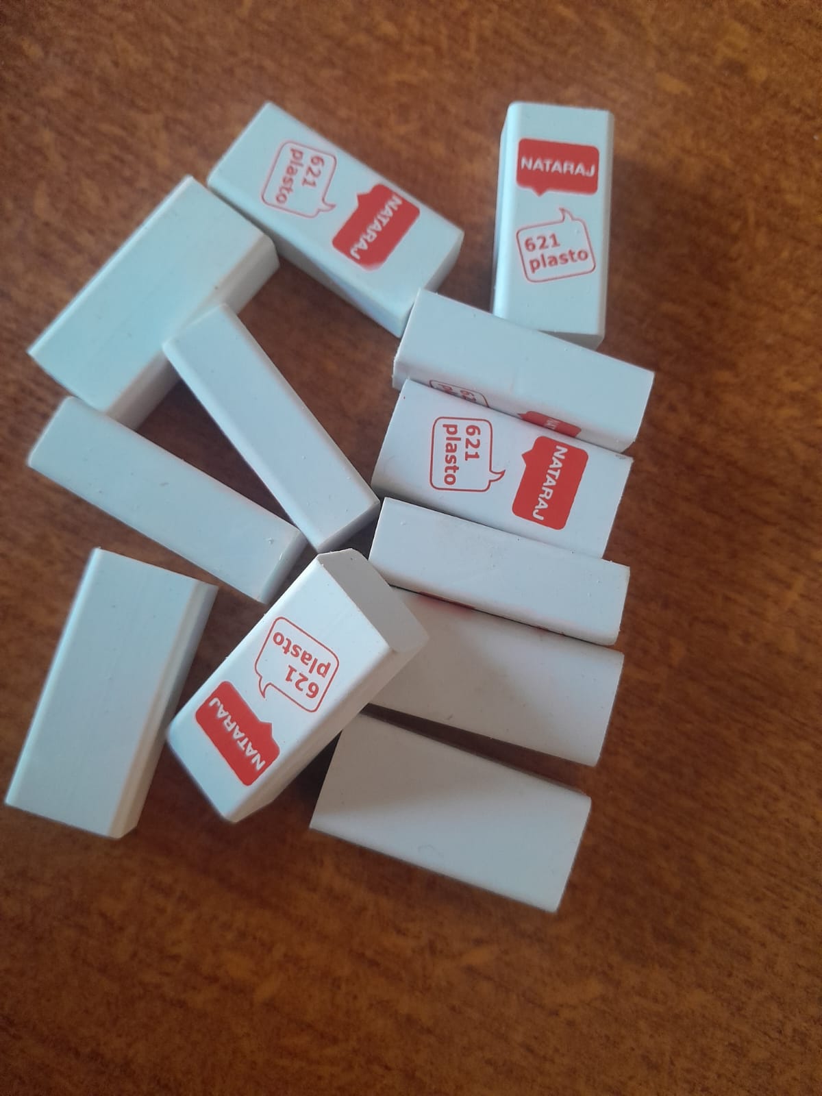 White nataraj rubber 